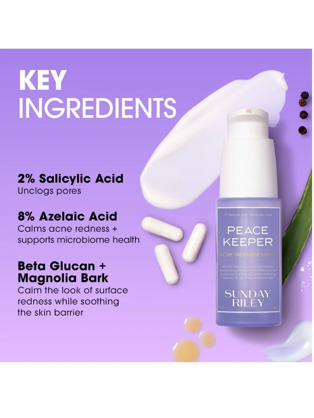Sunday Riley Peace Keeper Acne Treatment Serum